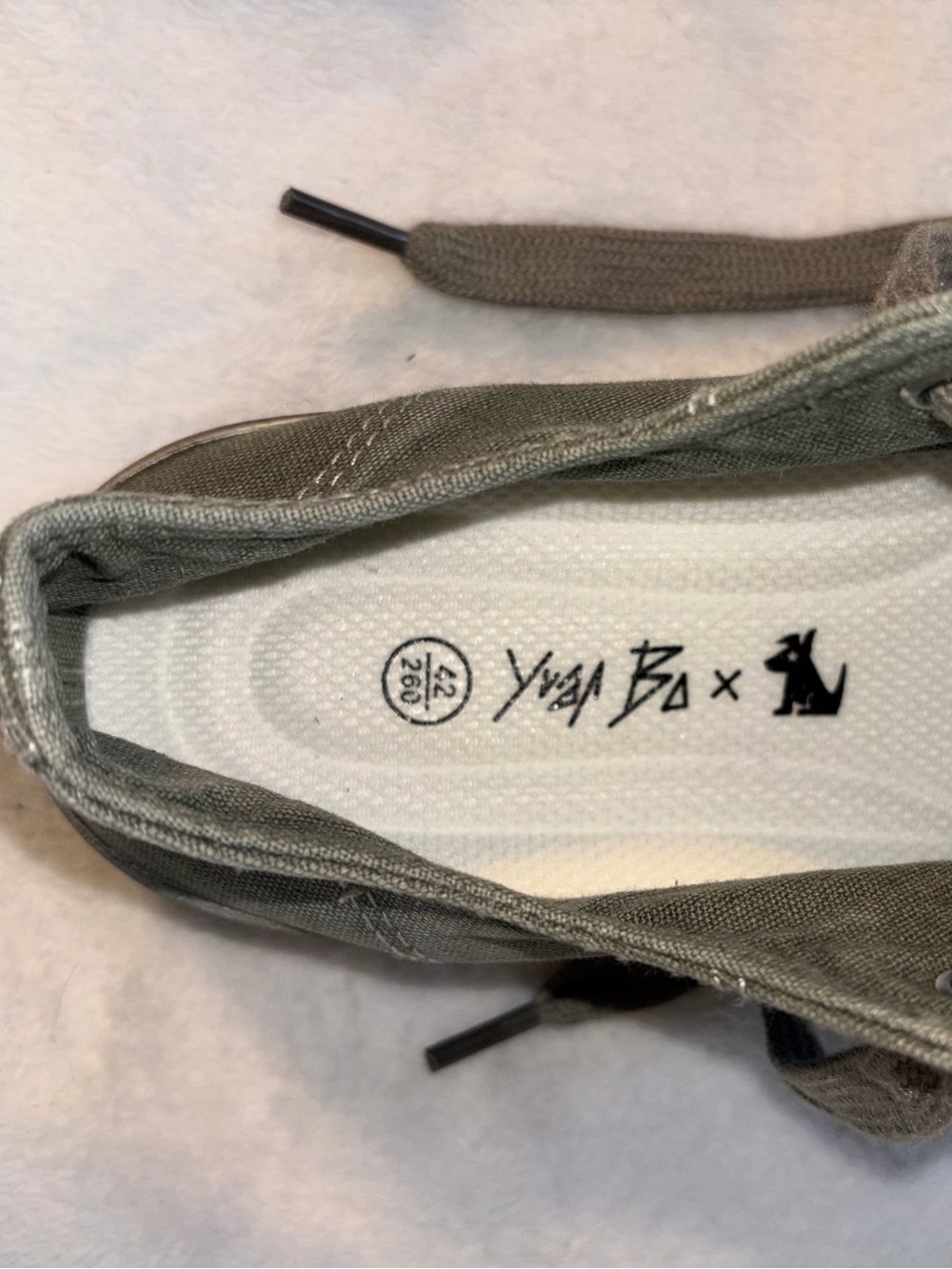 Yvan Ba Distressed Low-Top Canvas Sneakers - Sz 8.5 - Picture 9 of 13